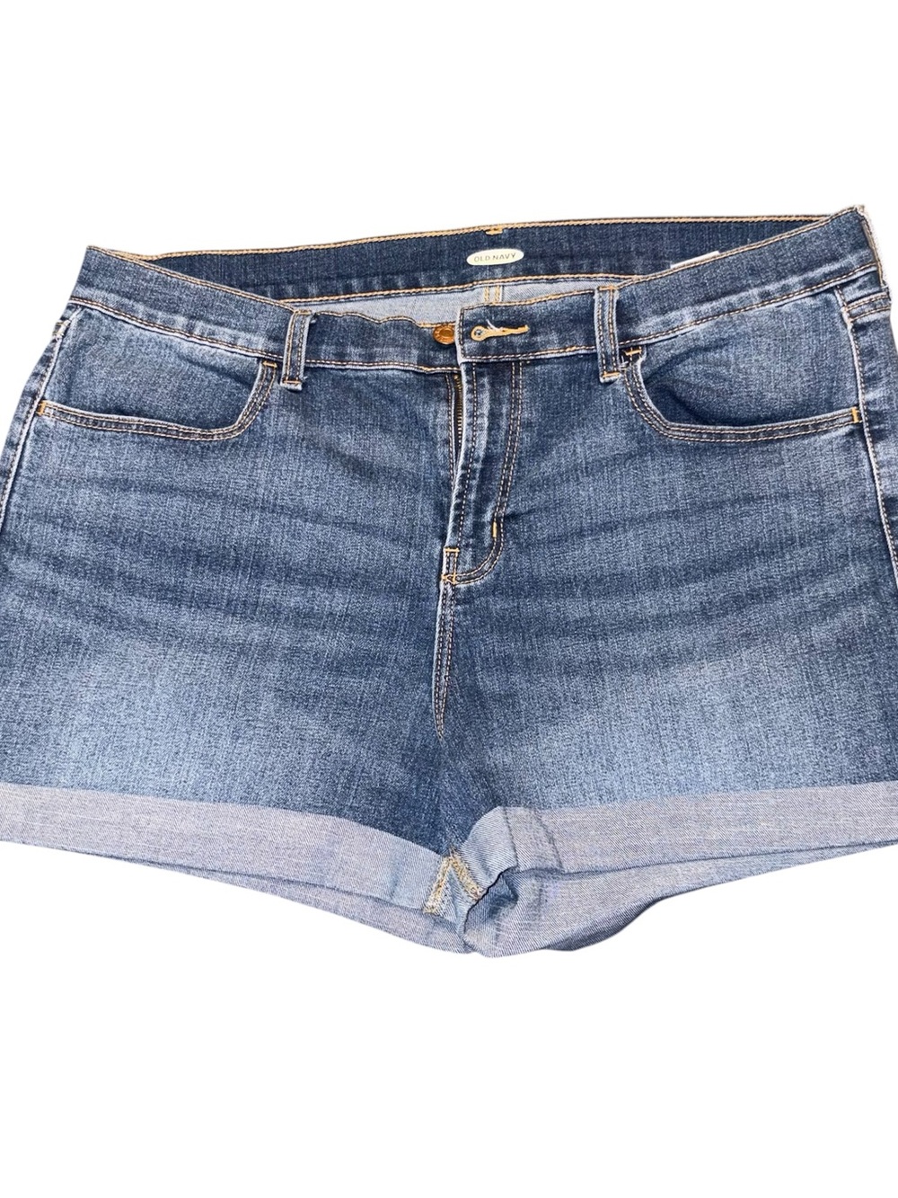 Old Navy Medium Blue Roll Cuff Denim Shorts